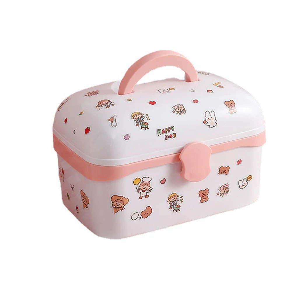 

Large-Capacity Children's Hair Accessories Storage Box Girl Hairpin Ring Hair Band Rubber Band Head Rope Jewelry Box S