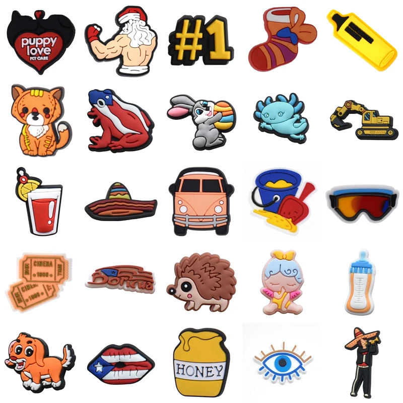 

Shoes Accessories Packs Men Para Pins Shoe Charms Gifts Girl Boy Set Jeans Women Charm Kids Decorations for Crocs Wholesale Bulk