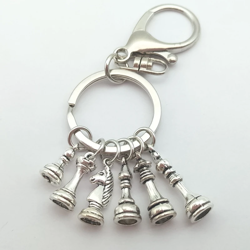 Брелок в виде шахматной подвески развлекательная игра открытие ювелирных