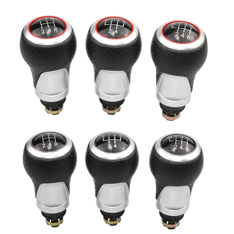 

12mm 5 / 6 Speed Gear Shift Knob Lever Stick for Audi A4 B6 B7 B8 A6 S4 8K A5 8T Q5 8R S Line Ibiza 6J Seat Leon Mk1 Passat Golf
