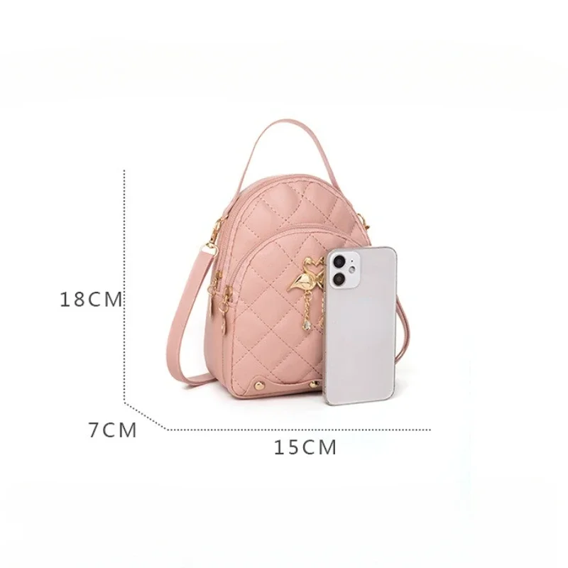 Мини-рюкзак для женщин милый лебедь висящая вышивка небольшой рюкзак кошелек