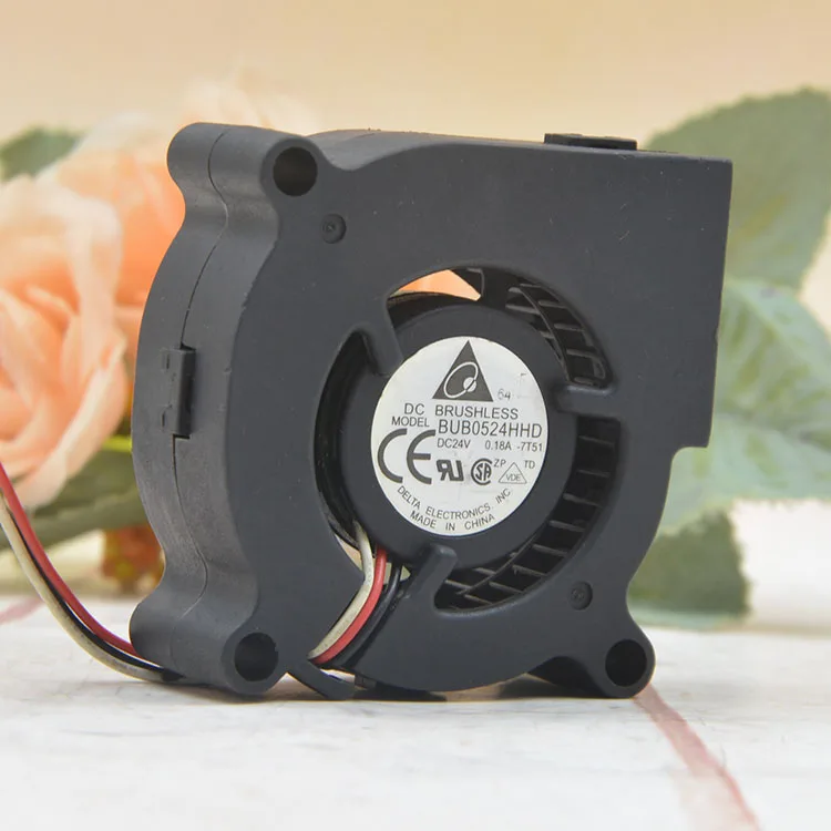 Вентилятор для проектора 24 В постоянного тока, вентилятор для оригинального 5015 BUB0524HHD 50x50x20 мм 24 В А, трехпроводный Турбовентилятор