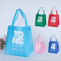 big size promotional customized supermarket handled shopping non woven bags with your own logo