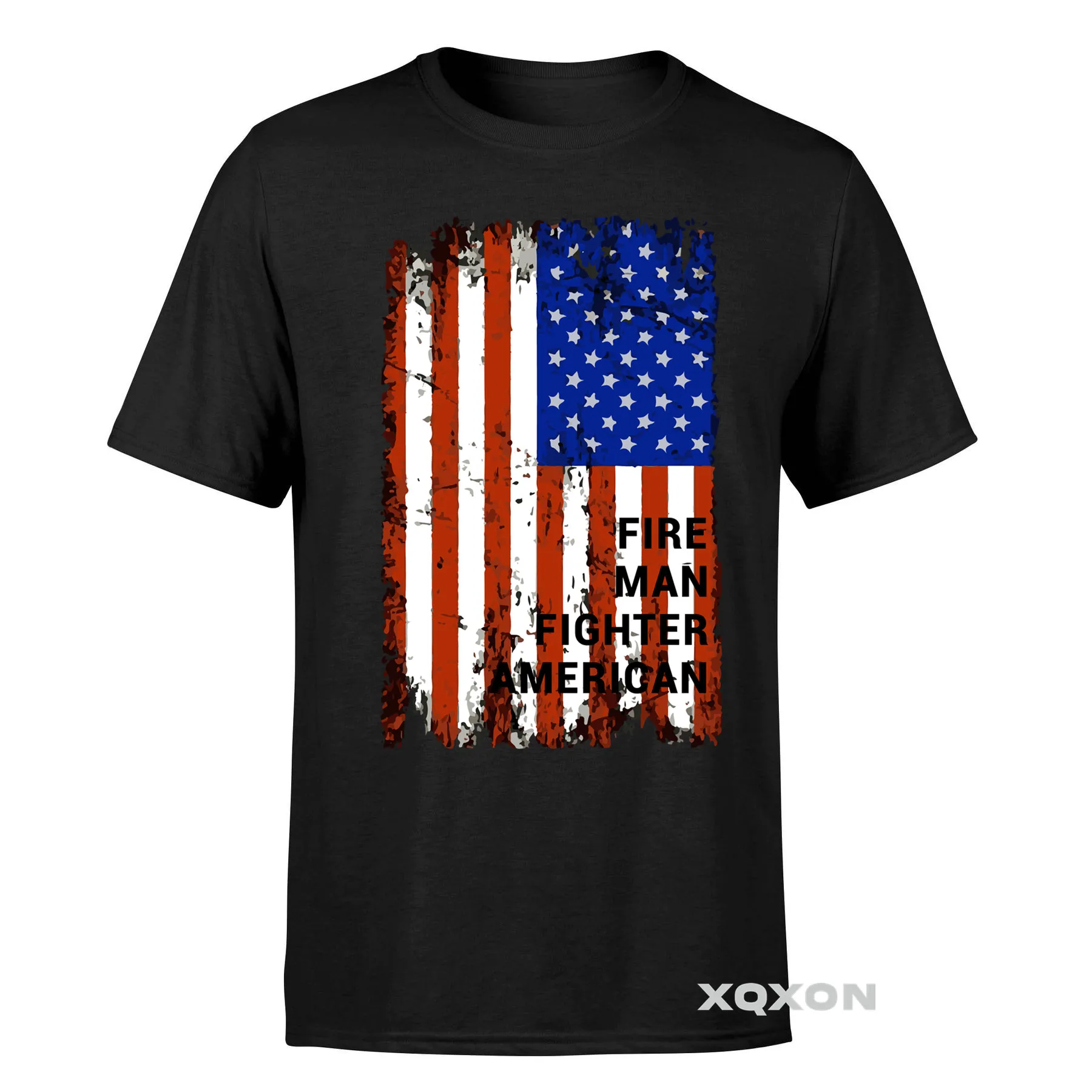 

Men Clothing High Quality Cotton America Print T-shirt for Men Harajuku Casual Summer Short Sleeves Man T Shirt Tops