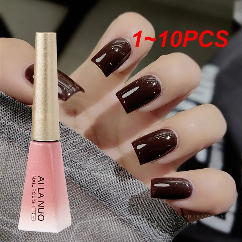 

1-10 шт., нетоксичный Быстросохнущий Гель-лак для ногтей, 12 цветов