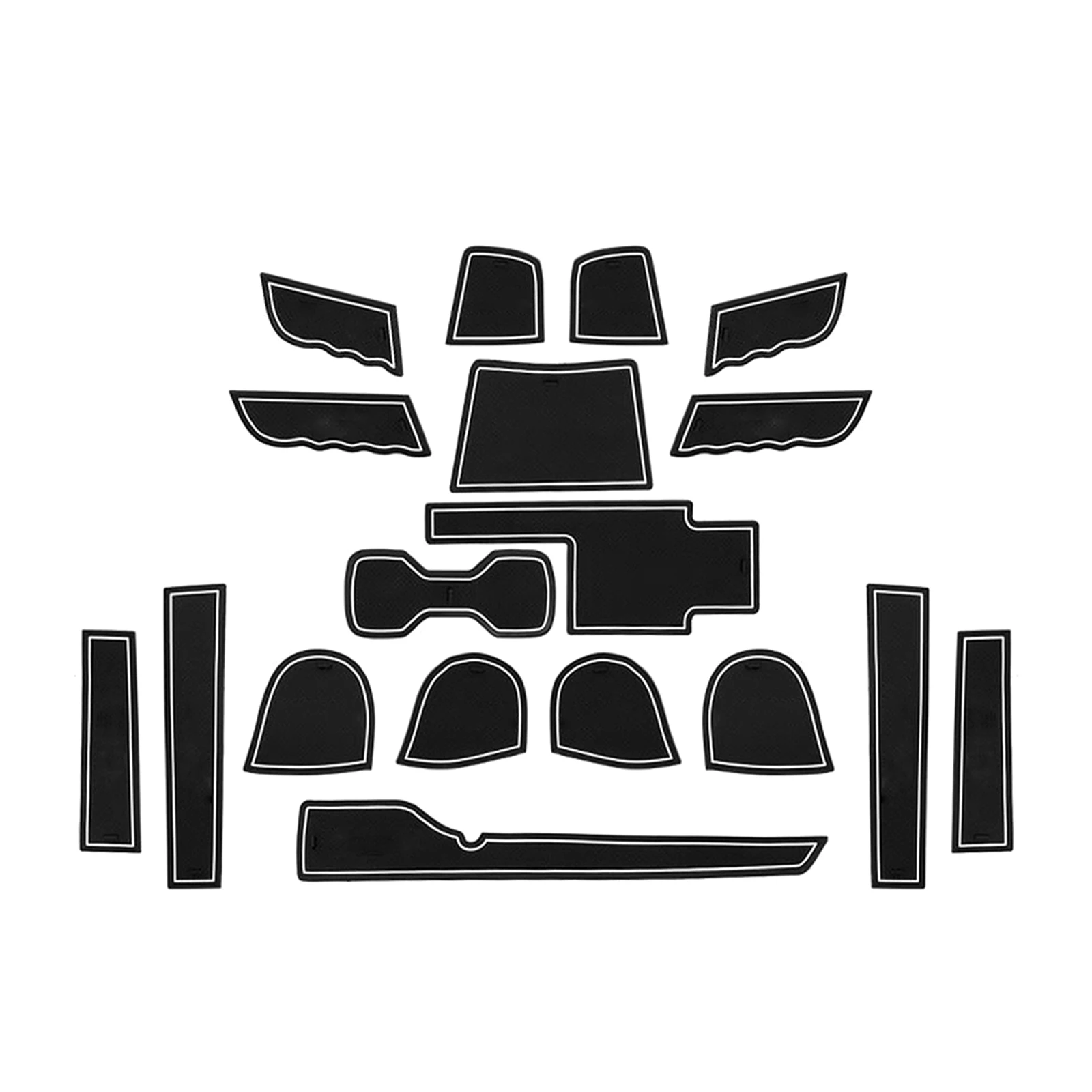 

LFOTPP Автомобильная дверь паз коврик для SsangYong Tivoli 2015-2024 противоскользящие ворота слот колодки Авто интерьер Tivoli аксессуары 2024