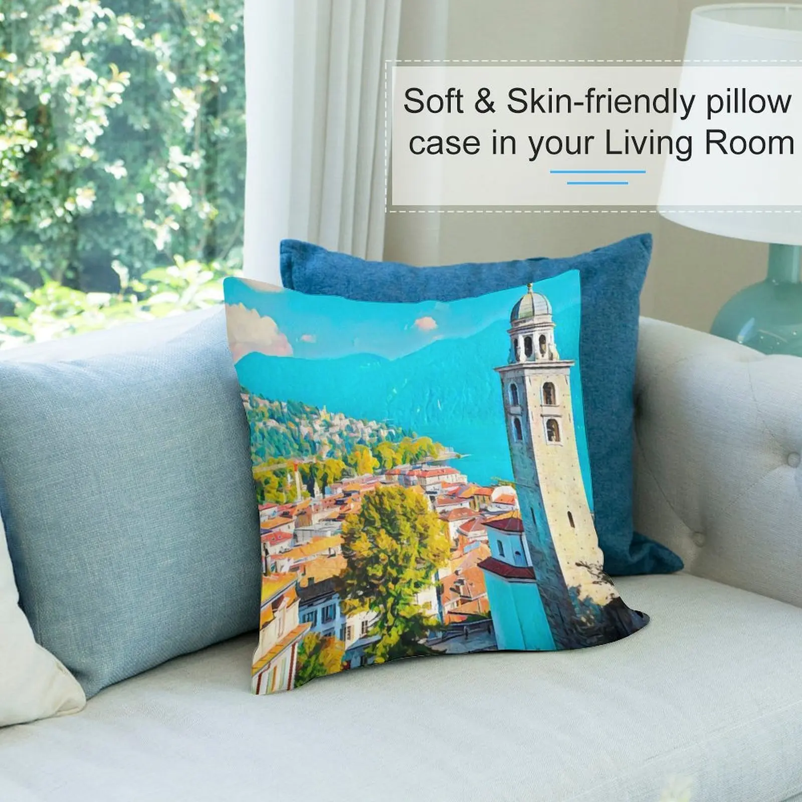 Люгано Швейцария детская подушка