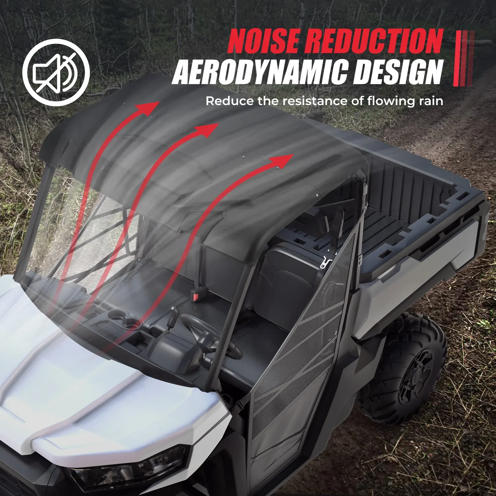 Твердая крыша KEMIMOTO UTV пластиковая комбинация крыши совместимая с Can Am Defender HD8 HD10