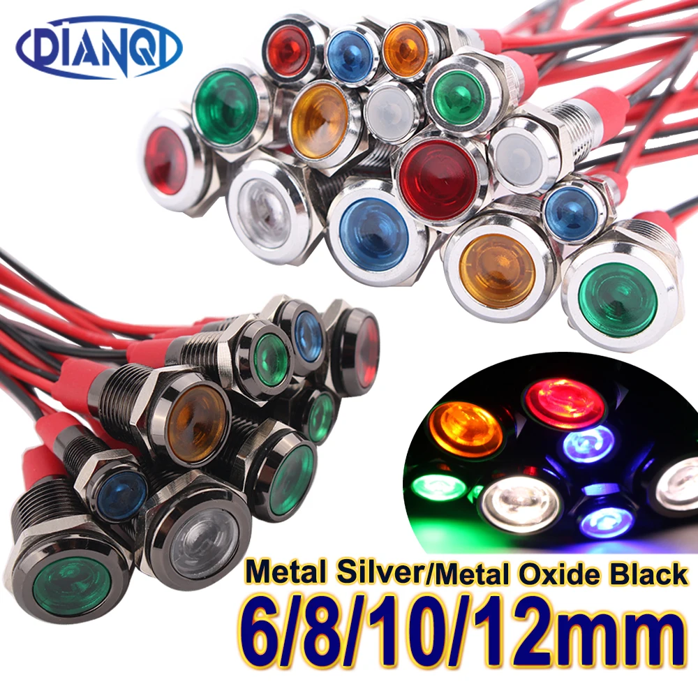 1 шт., 6/8/10/12 мм, Металлическая лампа