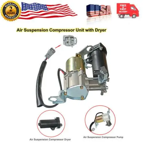 

AP01 Suspension Compressor Pump+dryer For Toyota Land Cruiser Prado 4Runner Lexus GX470 GX460 4891060021 48910-60041 4891060020