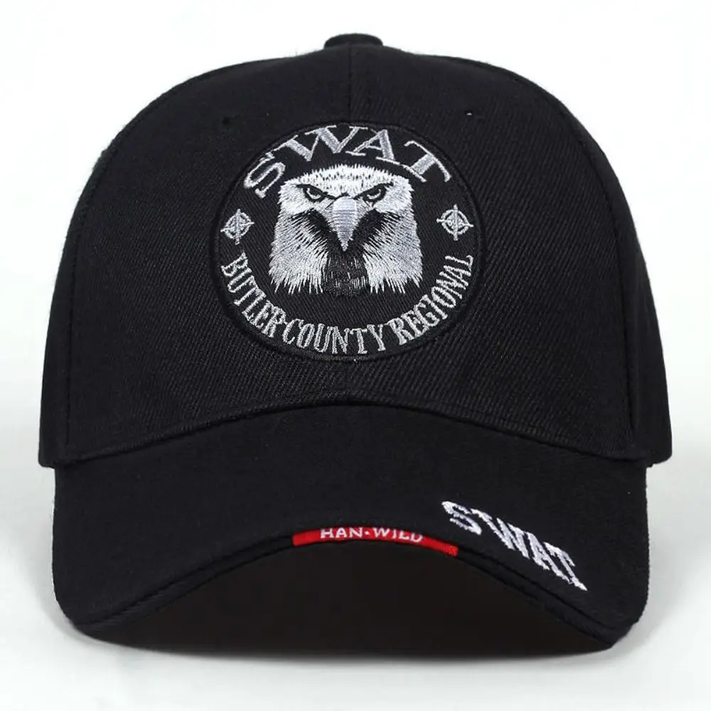 Фото Модные бейсболки с вышивкой Eagle SWAT, быстросохнущие спортивные кепки для активного отдыха, солнцезащитные кепки для мужчин и женщин №3