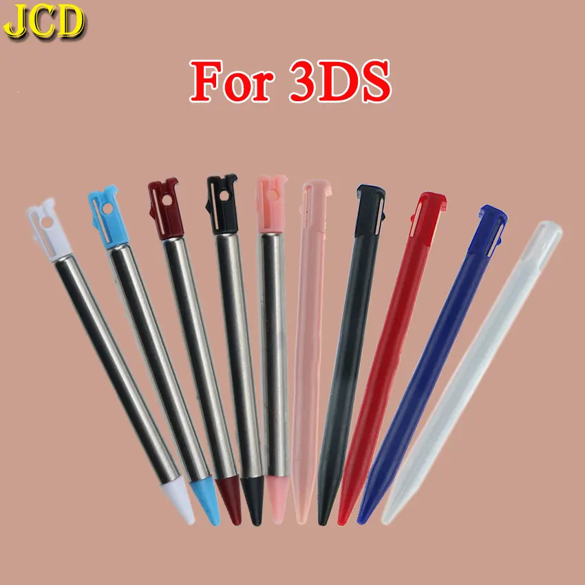 

JCD 10PCS Metal Short Adjustable Extendable Styluses Pens For 3DS DS Plastic Stylus Touch Screen Pen