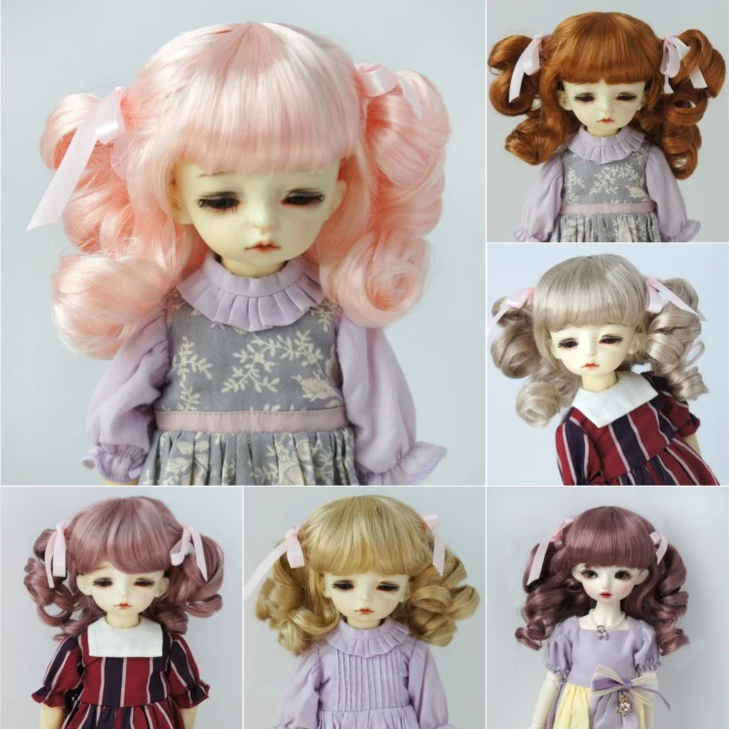 JD405 1614 13 YOSD MSD SD DO Двойные длинные парики Sauvage Twin Ponys BJD 6-7 дюймов 7-8 дюймов 8-9 дюймов Синтетические мохеровые волосы BJD (art.: 3920d01416ec3) - 3920d01416ec3