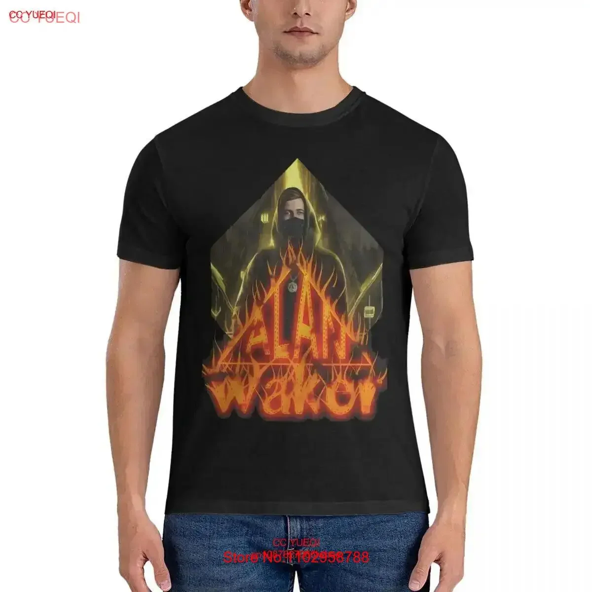 A Mysterious Guy _ Пуловер с капюшоном Мужские футболки Alan Olav W-Walker Новинка