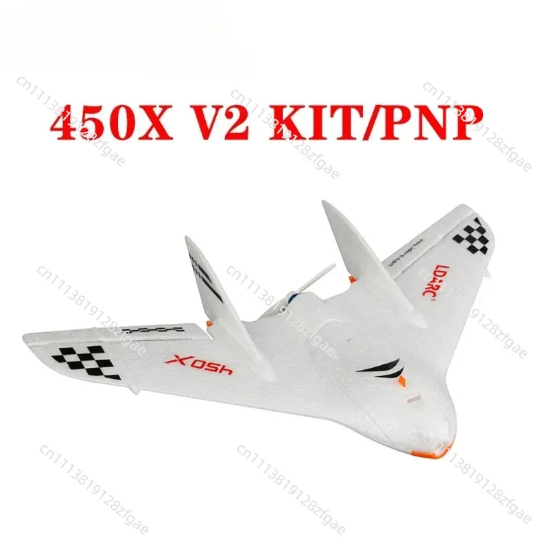 Фото LDARC TINY WING 450X V2, размах крыла 431 мм, из пенопласта EPP, FPV RC самолеты, летающее крыло, комплект (KIT) / PNP FPV/RTF версия, радиоуправляемые дроны с фиксированным крылом, игрушки №1