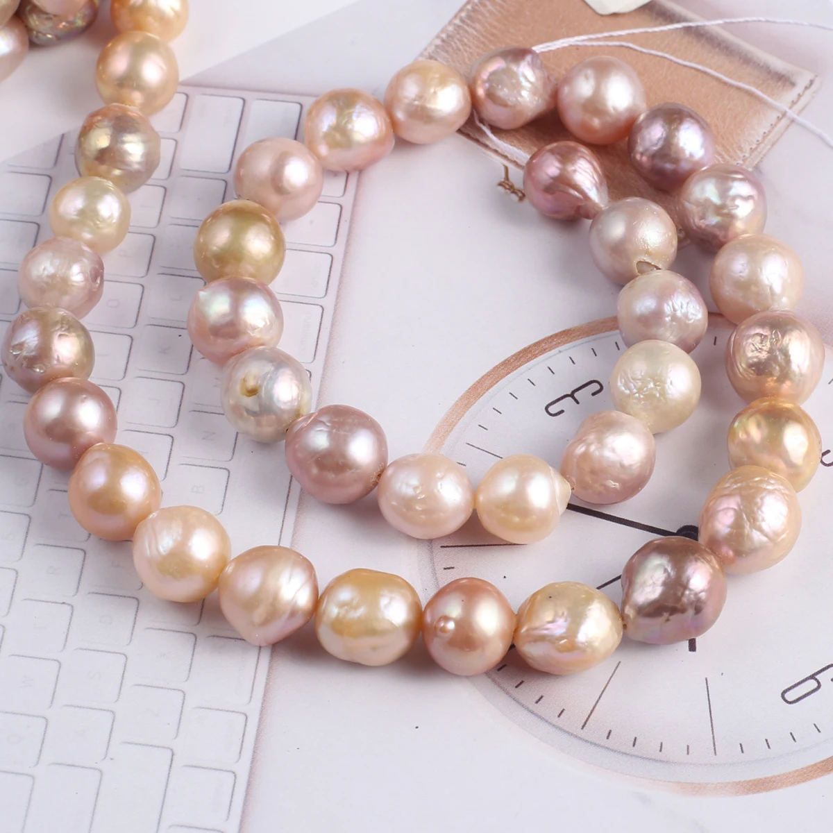 Natural Freshwater Baroque Colored Pearls Near Round 100% Real Pearls Bead DIY for Jewelry Making DIY Bracelet Necklace Earrings