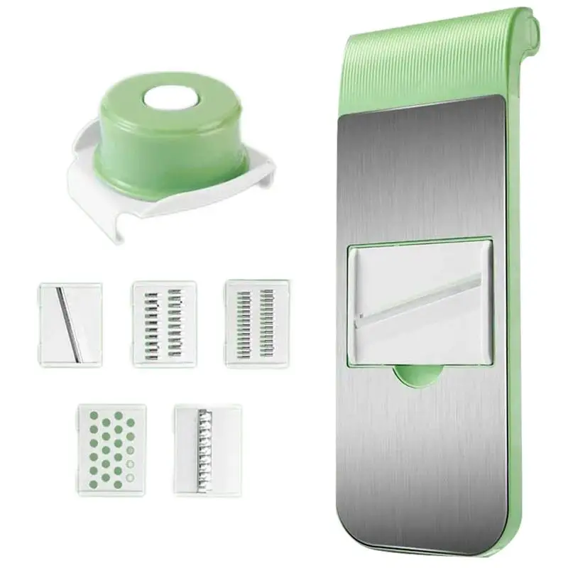 

Многофункциональный кухонный резак для овощей с 5 сменными резаками