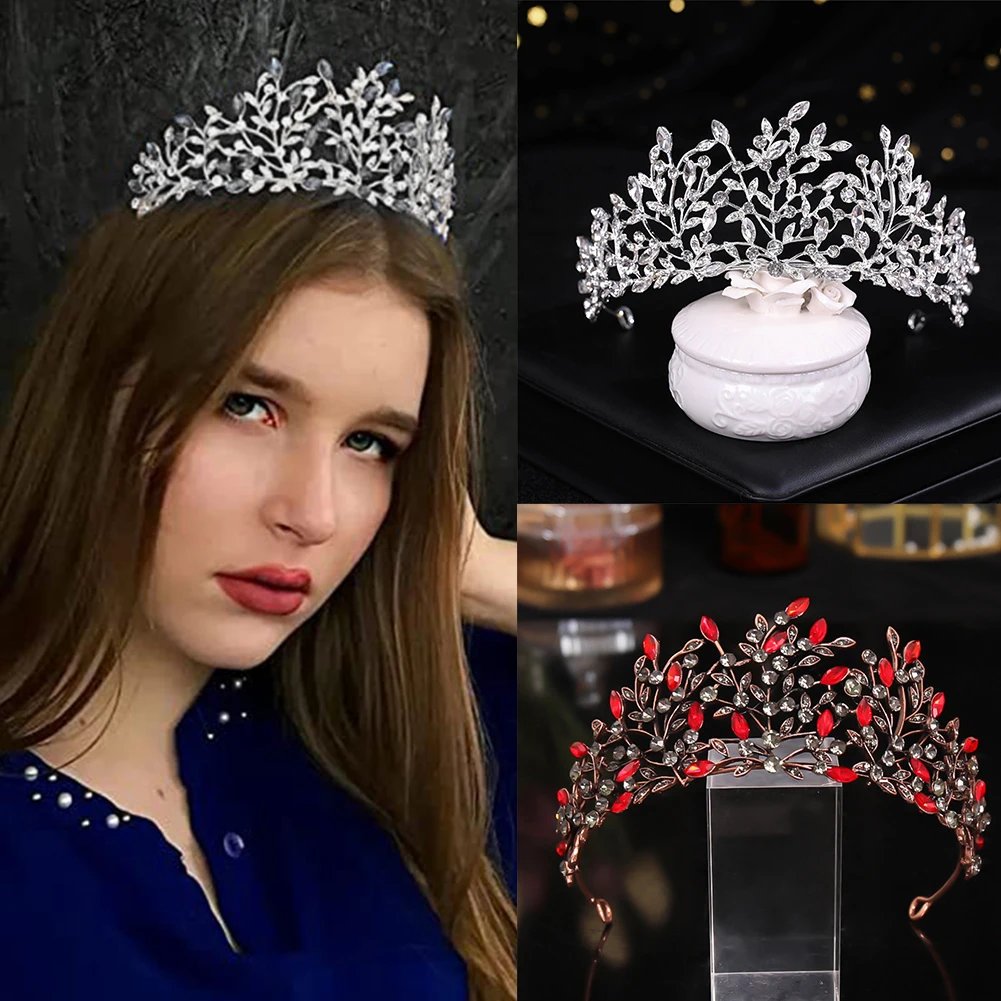 

Stylish Women Rhinestone Headdress Personalized Bridal Wedding Headdress Anniversary Birthday Gift