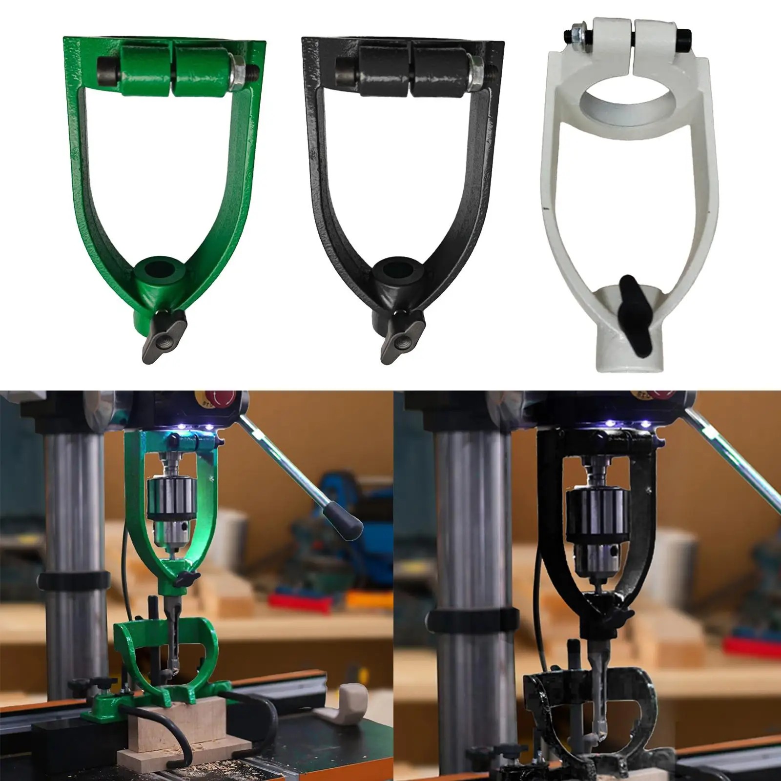Square Hole Drill Fixed Bracket Quickly Install or Disassemble 65mm Inner