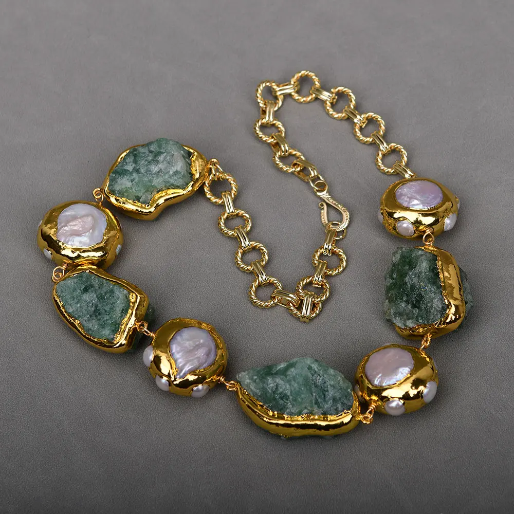 GG богемное зеленое клубничное Оригинальное пресноводное выращенное белое