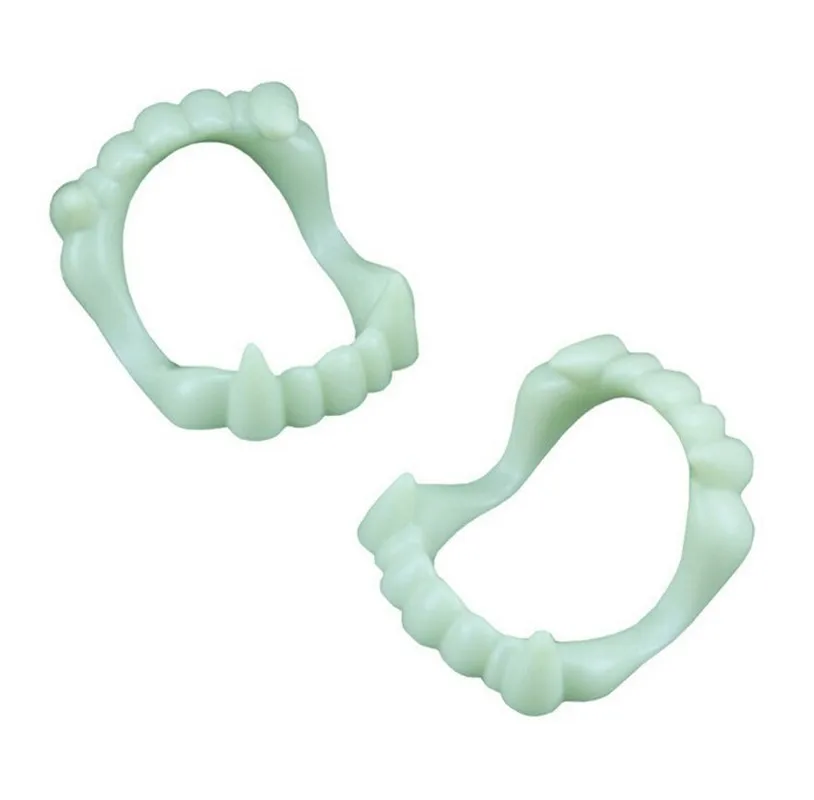 1 шт. светящиеся поддельные Зубы вампира для людей ворота игрушка-тестер