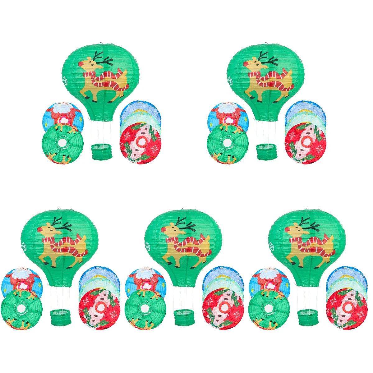 

25 Paper Lanterns Air Balloon Hanging Paper Lanterns Chinese Lanterns