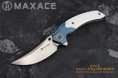 Складной нож Maxace Goliath M390, клинок из титана/CF/G10, для охоты, рыбалки, выживания, фруктов, повседневного использования, инструменты для кемпинга