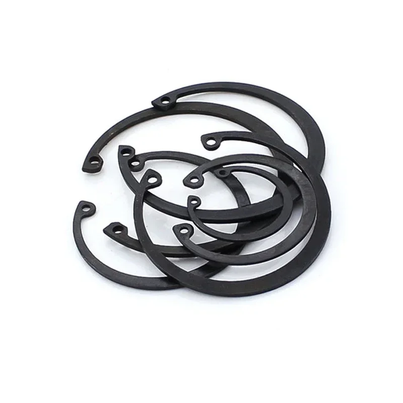 M82-M150 C зажимы стопорное кольцо для отверстия черная шайба из марганцевой стали 65