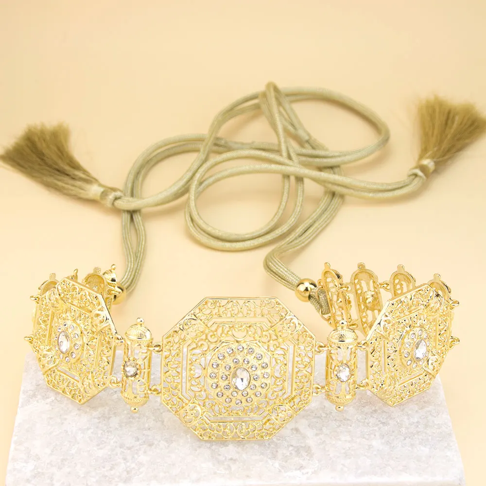 Sunspicems шикарный марокканский кафтан пояс веревка с кисточками поясная цепочка