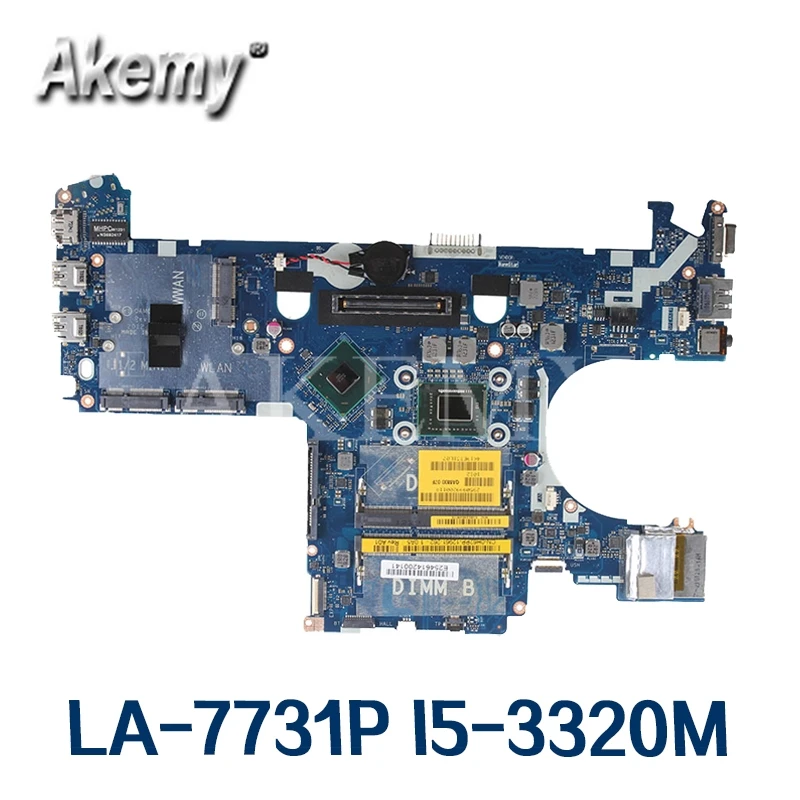 

Akemy For DELL latitude E6230 6230 Laptop Motherboard I5-3320M LA-7731P CN-05CDR9 CN-039GJ4 CN-0PR83X 0PR83X