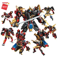moc transfigura warrior mecha robot models building blocks sets fighting assembly diy educational toys for children gifts