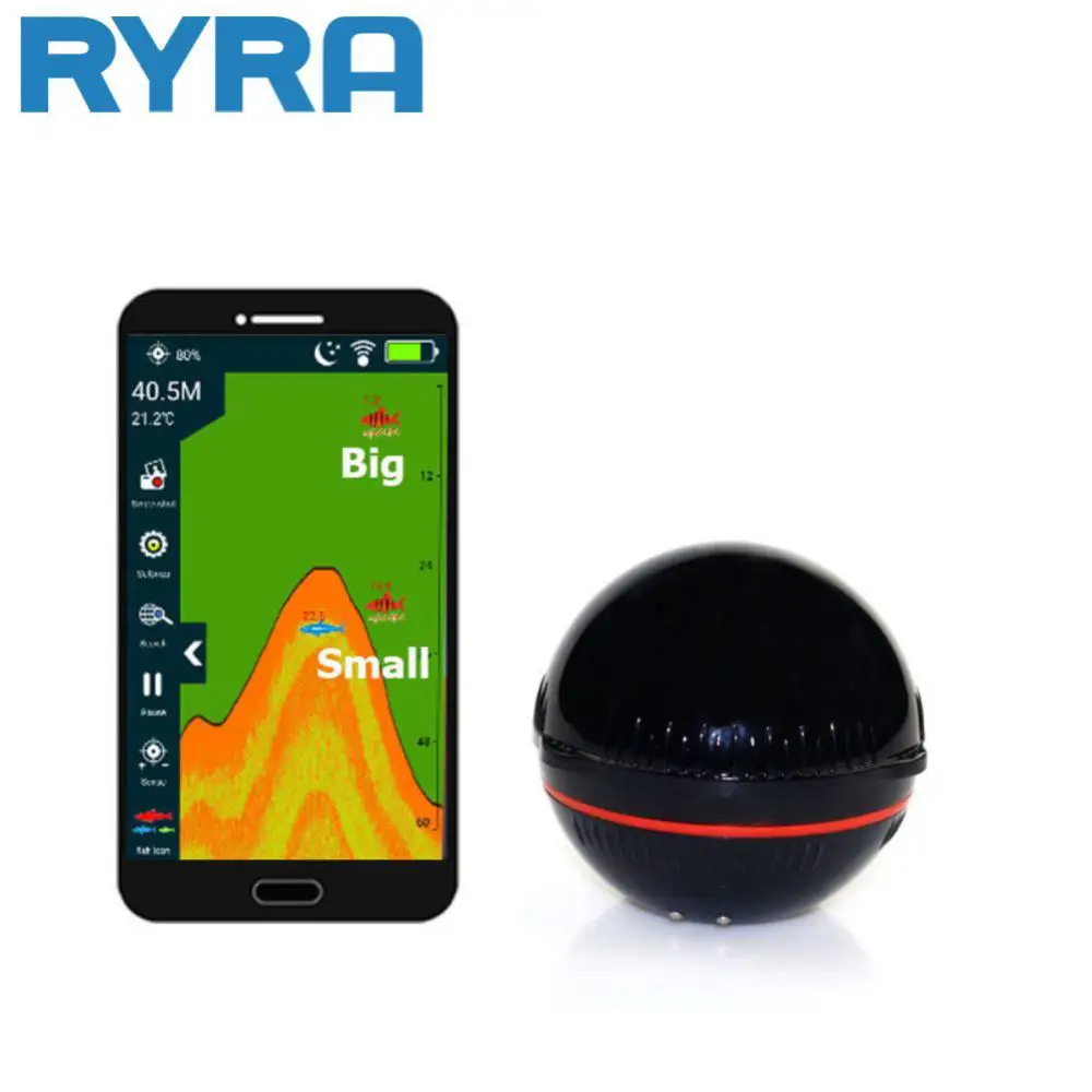 

Беспроводной смарт-гидролокатор высокой четкости с сигнализацией глубины 90 градусов