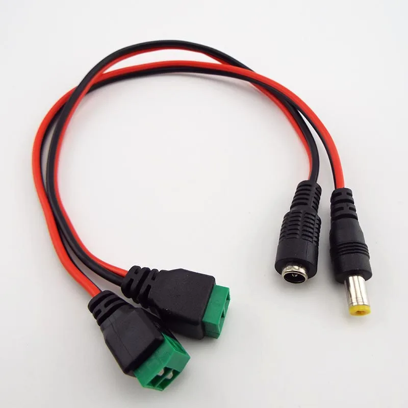 

12 В постоянного тока, штекерный кабель с разъемом постоянного тока, удлинительный кабель для светодиодной ленты, аксессуары для камер видеонаблюдения 5,5*2,1 мм