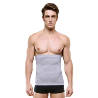 haleychan mens breathable shaping abdomen and stomach waist belt thin section fitness beam waist tummy shaper men waist trainer