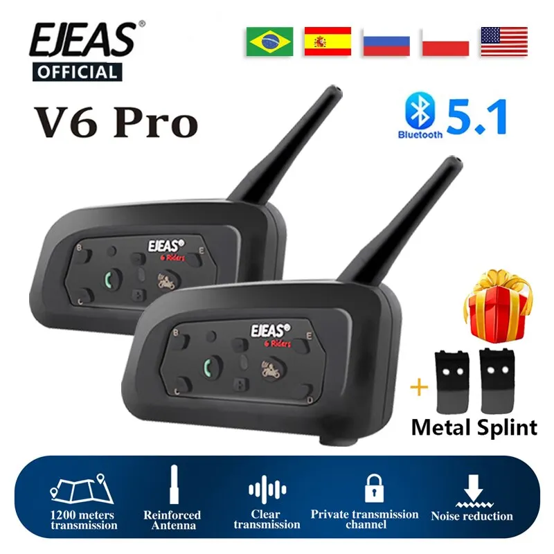 EJEAS V6 PRO Bluetooth ΠΌΠΎΡΠΎΡΠΈΠΊΠ»Π΅ΡΠ½ΡΠΉ Π΄ΠΎΠΌΠΎΡΠΎΠ½ ΡΠ»Π΅ΠΌ Π³Π°ΡΠ½ΠΈΡΡΡΠ° 6 Π³ΠΎΠ½ΡΠΈΠΊΠΎΠ² 1200 ΠΌ ΠΊΠΎΠΌΠΌΡΠ½ΠΈΠΊΠ°ΡΠΎΡ Π΄ΠΎΠΌΠΎΡΠΎΠ½ + ΠΌΠ΅ΡΠ°Π»Π»ΠΈΡΠ΅ΡΠΊΠ°Ρ ΡΠΈΠ½Π° EJEAS V6 PRO Bluetooth ΠΌΠΎΡΠΎΡΠΈΠΊΠ»Π΅ΡΠ½ΡΠΉ Π΄ΠΎΠΌΠΎΡΠΎΠ½ ΡΠ»Π΅ΠΌ Π³Π°ΡΠ½ΠΈΡΡΡΠ° 6 Π³ΠΎΠ½ΡΠΈΠΊΠΎΠ² 1200 ΠΌ ΠΊΠΎΠΌΠΌΡΠ½ΠΈΠΊΠ°ΡΠΎΡ Π΄ΠΎΠΌΠΎΡΠΎΠ½ + ΠΌΠ΅ΡΠ°Π»Π»ΠΈΡΠ΅ΡΠΊΠ°Ρ ΡΠΈΠ½Π°