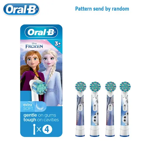 Насадки для детской электрической щетки Oral B EB10, сменные головки с мягкой щетиной для чистки зубов, «холодные войны»