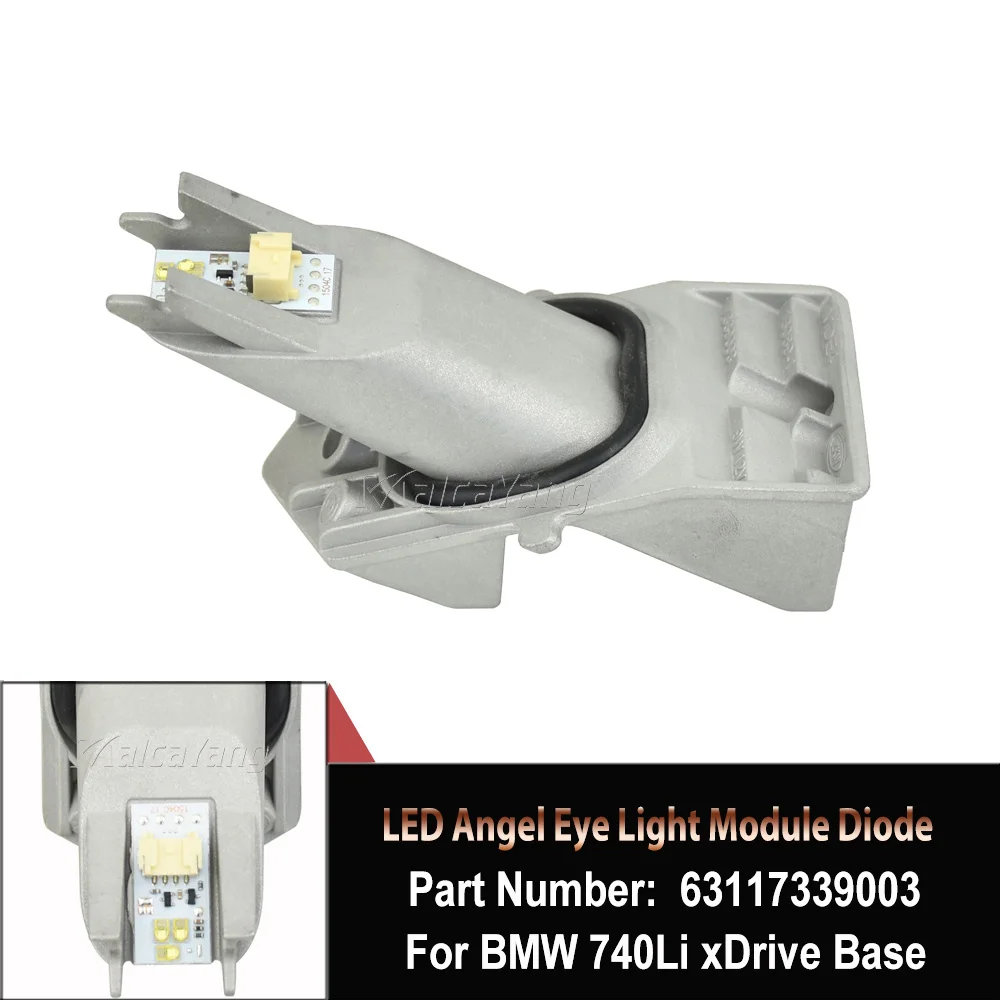 

Car Accessories Headlight Angel Eye Light LED Module Diode Insert For BMW F01 F02 F03 750i 740i 7 Series 2011-2015 63117339003