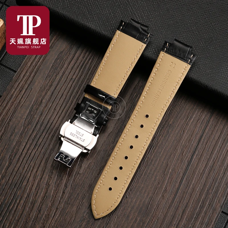 For LV Watch Raised Mouth for Louis Vuitton Tambour Series Q1121 Dedicated Watchband Men Women Q114k Genuine Leather Watch Strap