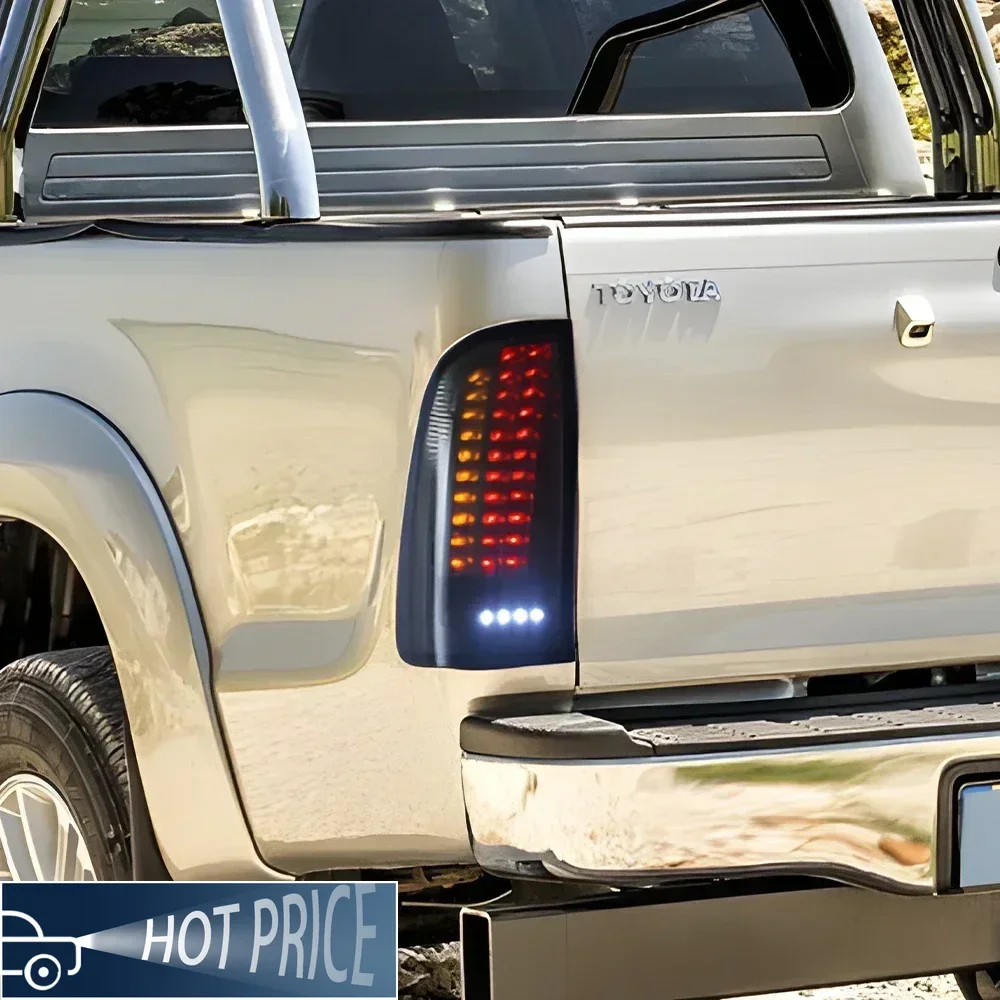 Фото Для Toyota Hilux 2008-2014 светодиодные автомобильные задние фонари, обновленный мигающий сигнальный светильник, инструмент, автомобильные аксессуары, автомобильные задние фонари в сборе №1
