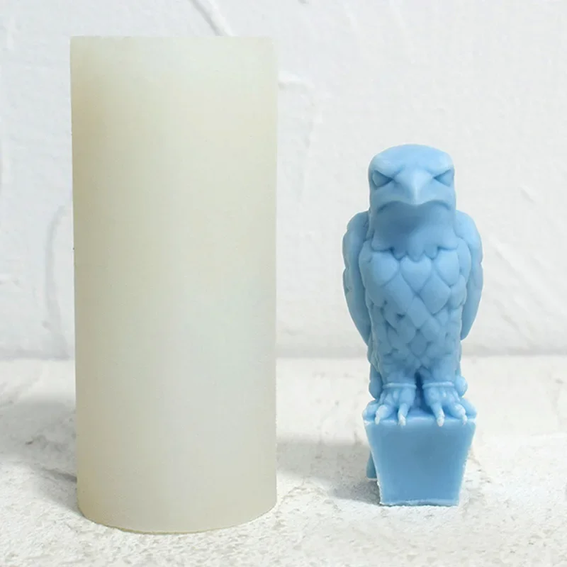 3D скульптура орла свеча силиконовая форма резная животного восковые формы