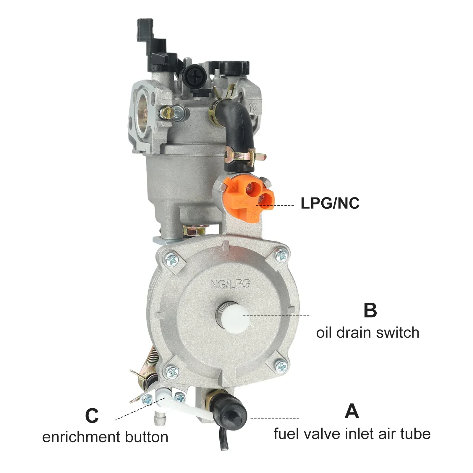 Новый бензиновый генератор LPG168 170 комплекты карбюраторов с двумя топливами для