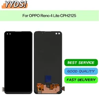 aaa 6 43 amoled lcd for oppo reno4 lite lcd screen display touch panel digitizer for oppo reno 4 lite cph2125 lcds replacement