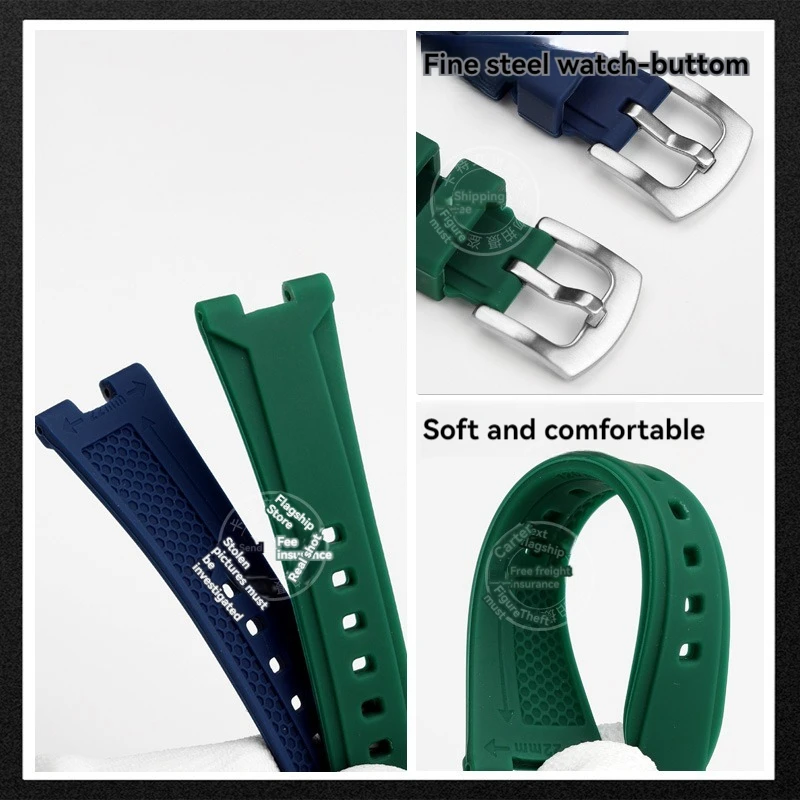 Ремешок резиновый силиконовый для наручных часов Citizen ME series NJ0150/0151/0158