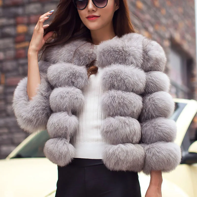 Женское искусственное Норковое Пальто модное пальто из искусственного меха