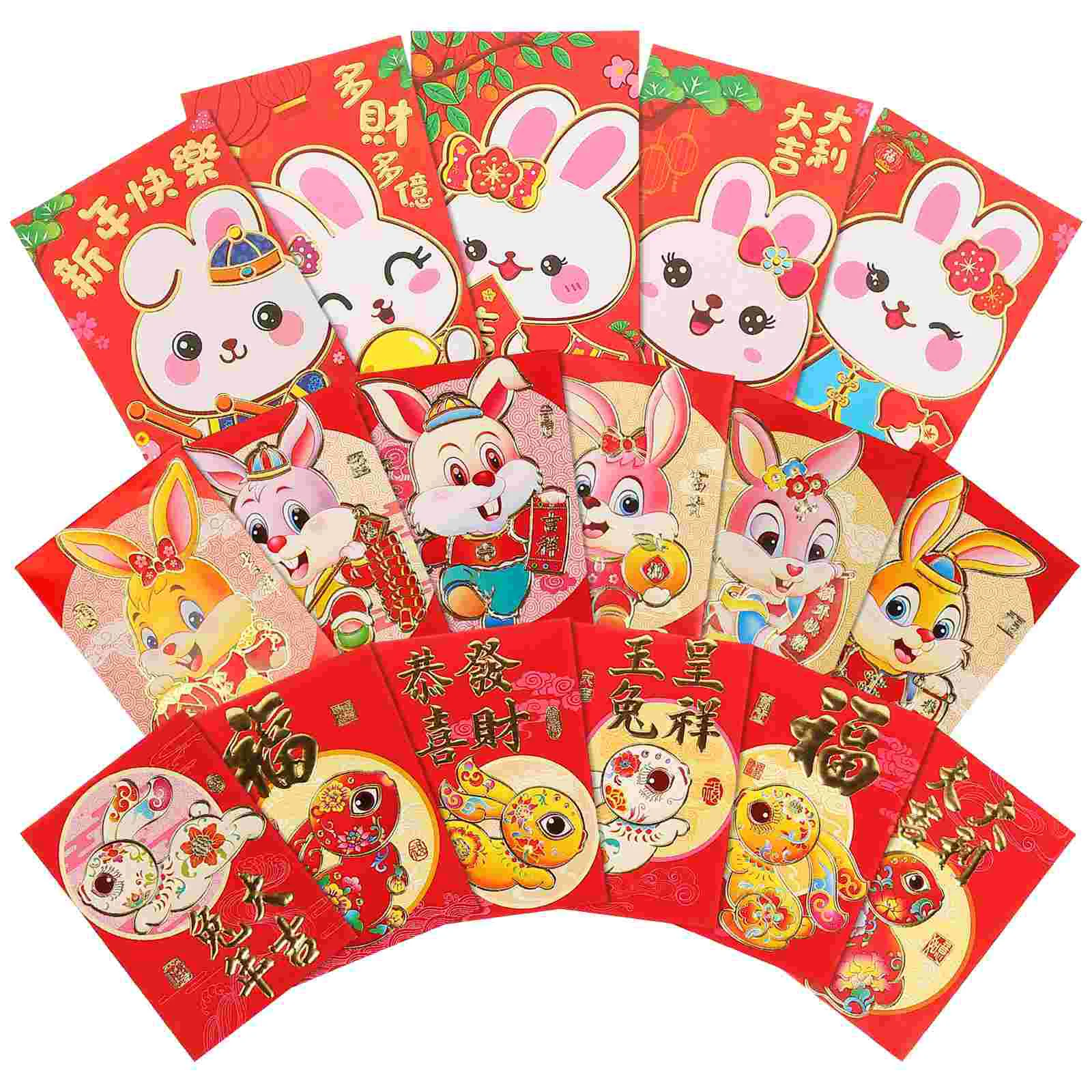 

Red Envelopes Year New Money Rabbit Envelope Chinese Packet Packets Traditional The Zodiac Festival Lunar Pockets Pocket Lucky