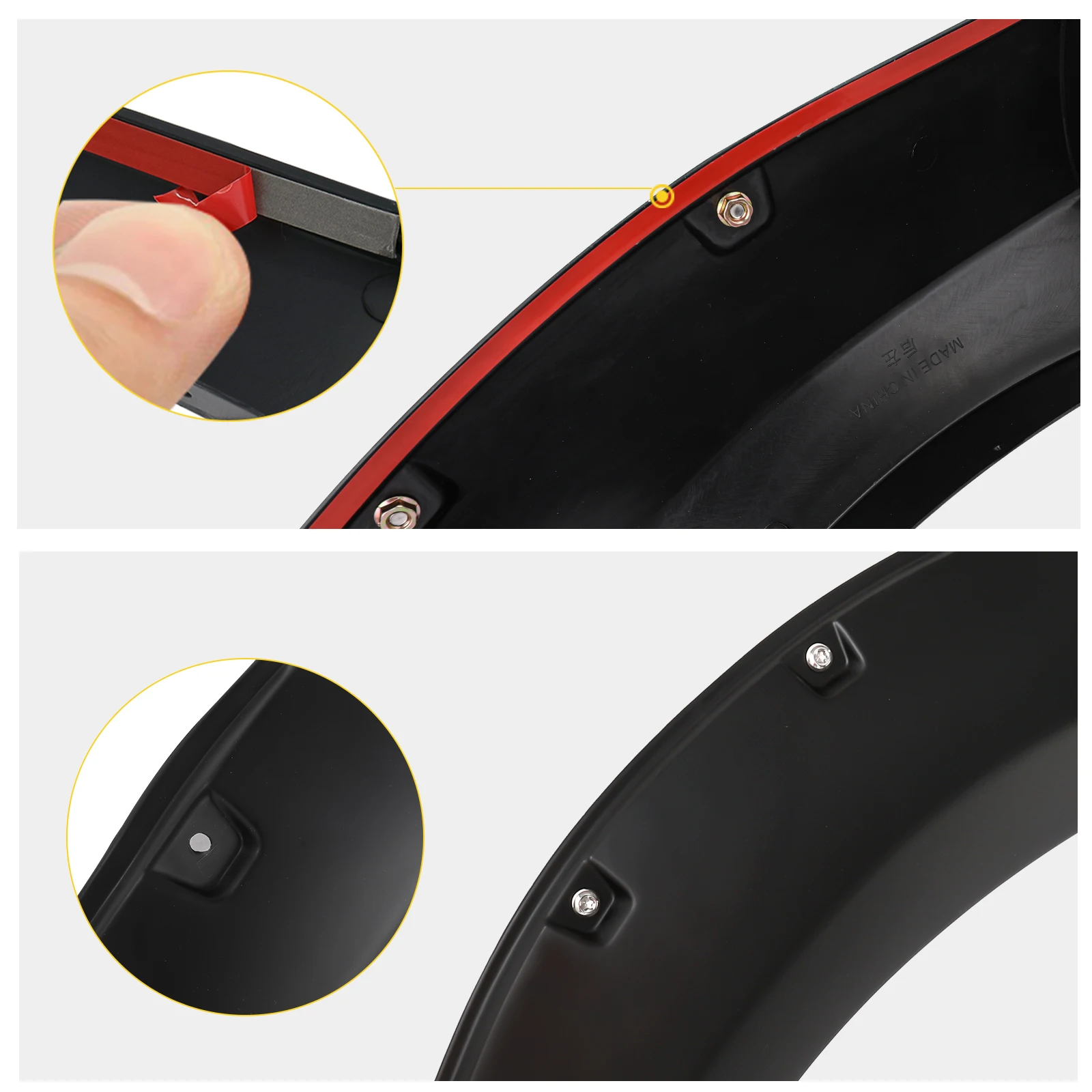 9 дюймов заклепанные факели для крыльев удлинитель колесной арки Ford Ranger T7 2015 2016 2017