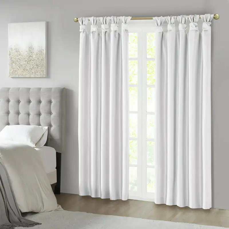 

Gorgeous Stylish Twist Tab Total Blackout Window Curtain for Enhancing Home Decor and Maximum Privacy - 156 Characters