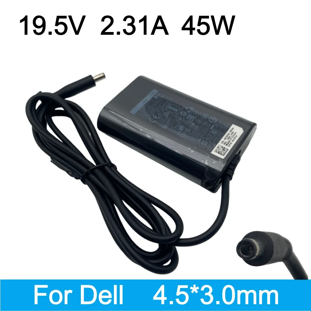 Фото Оригинальное зарядное устройство для ноутбука 19,5 В 2,31 А 45 Вт для Dell XPS 11 12 13 L321X Inspiron 15 7386 7579 7373, блок питания для ноутбука №1