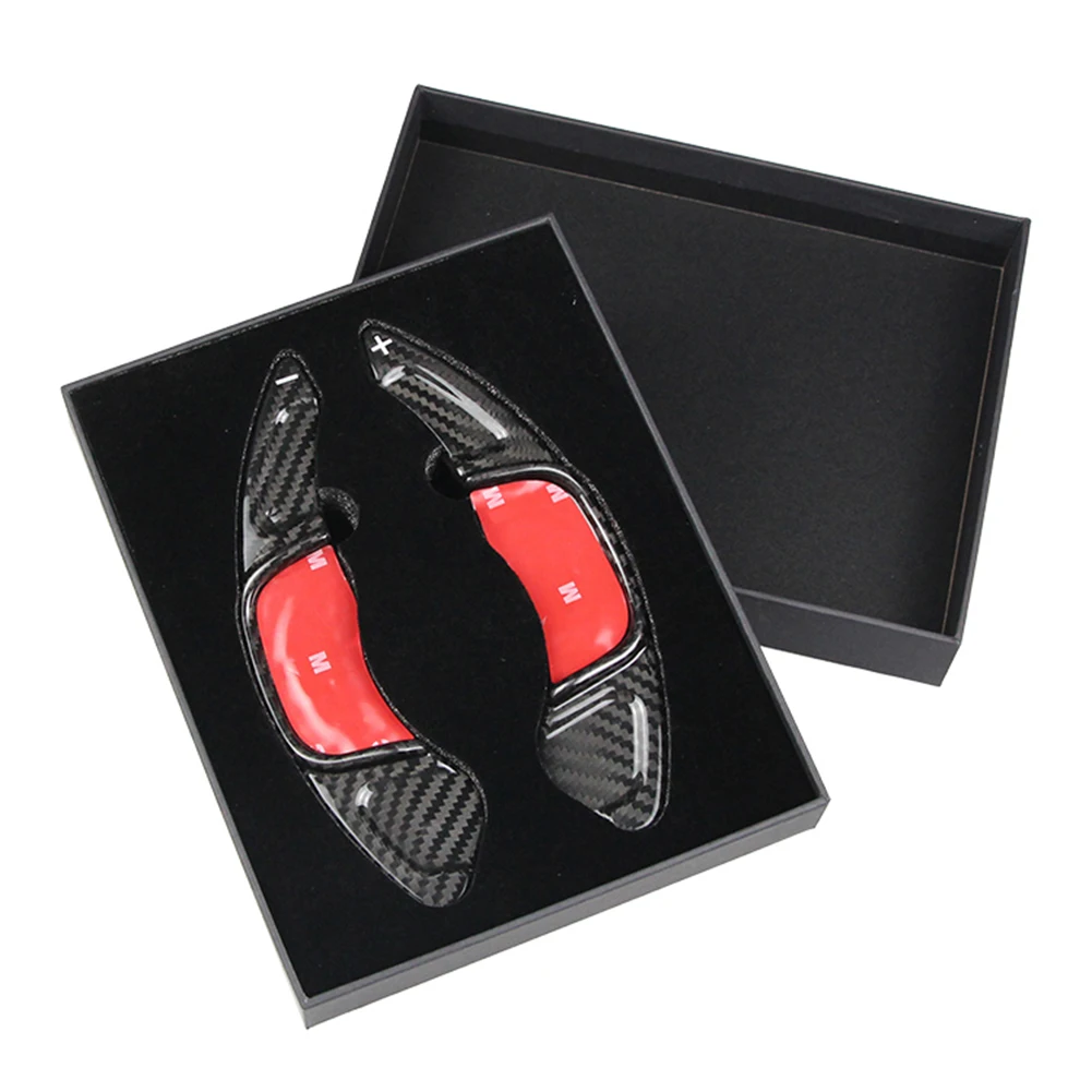 Лопатка переключения передач на руле из углеродного волокна для Volkswagen Golf 7 Scirocco