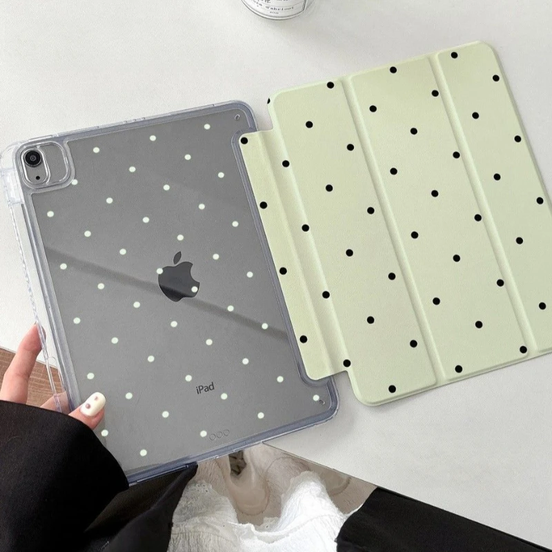 Фото Чехол в черный горошек для iPad 10th 11th Gen Pro 11 2024 IPad Air 13 11 2025 Air 5 4 IPad 9th 8th 7th 10.5 10.2 Pro 12.9 Cover №1
